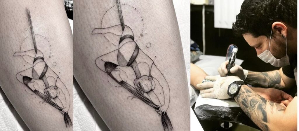 Conheça a tatuagem fine line feminina na Tijuca feita por Ricardo Marinho. Arte delicada, minimalista e elegante para quem busca um estilo sofisticado.