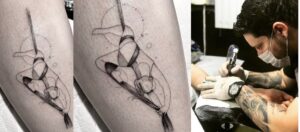 Conheça a tatuagem fine line feminina na Tijuca feita por Ricardo Marinho. Arte delicada, minimalista e elegante para quem busca um estilo sofisticado.